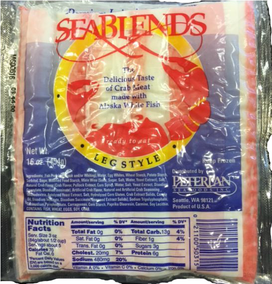 Seablends Imitation Crab - Metal Clipart (600x600), Png Download