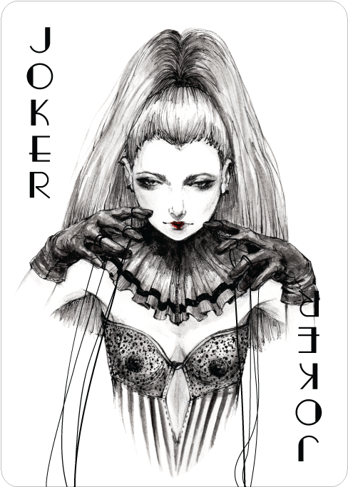 Joker Card, Fashion Playing Cards By Connie Lim - Connie Lim Cards Joker Clipart (521x768), Png Download