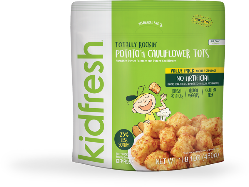 Download Totally Rockin Tots Potato 'n Cauliflower Tots Kids Veggie