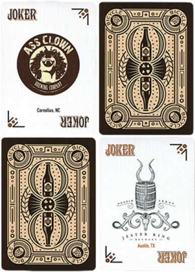 Bicycle Craft Beer Playing Cards Clipart (980x550), Png Download