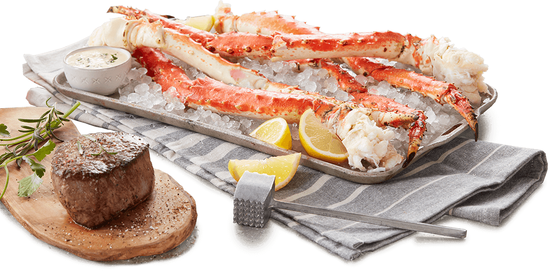 Steak And Crab Legs Fish Clipart Large Size Png Image PikPng