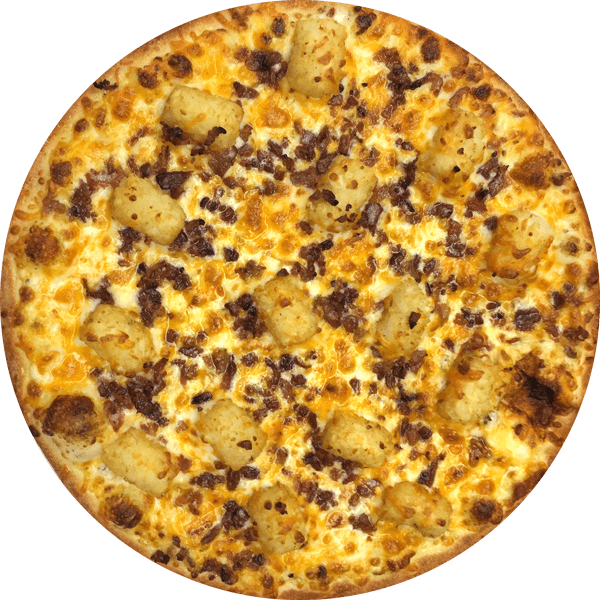 Loaded Tater Tot Min - Pizza Clipart (600x600), Png Download
