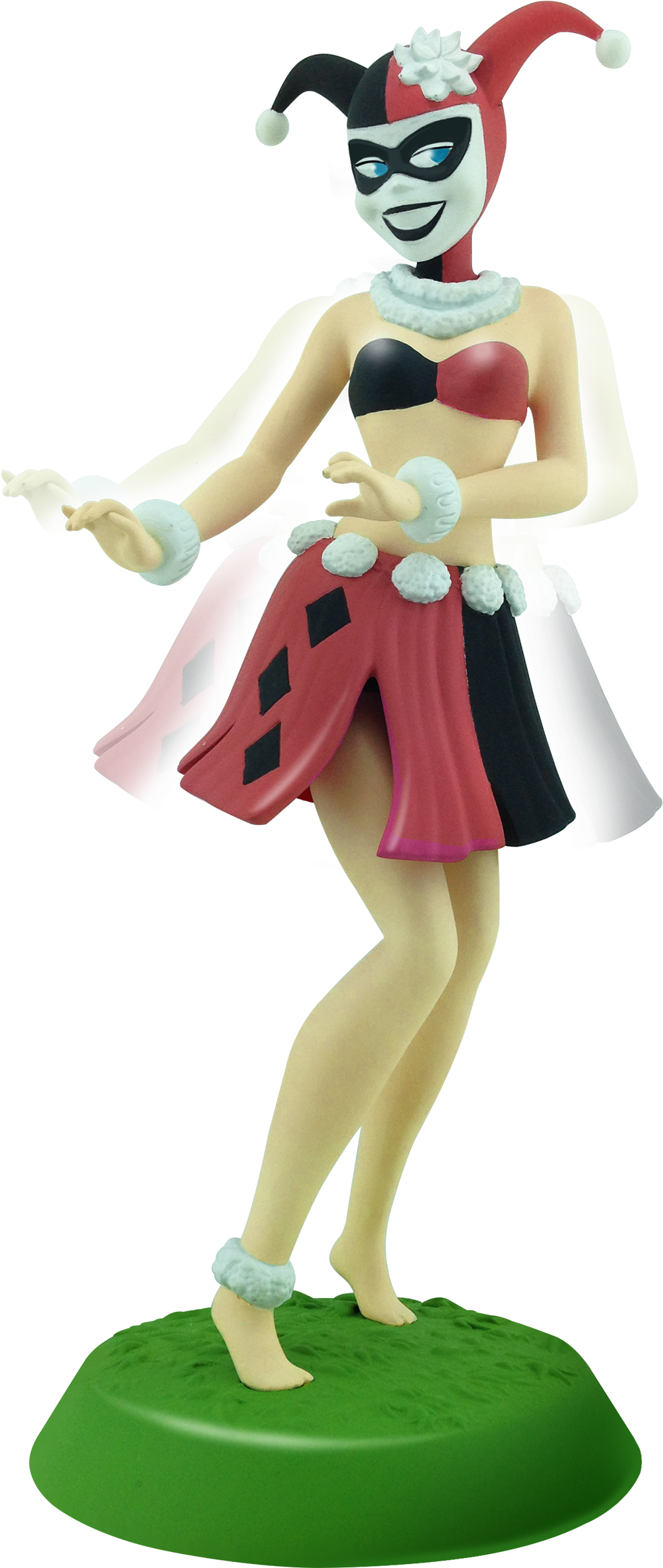 Harley Quinn Hula Girl 4” Vinyl Figure - Harley Quinn Hula Girl Bobble Figure Clipart (1276x2700), Png Download