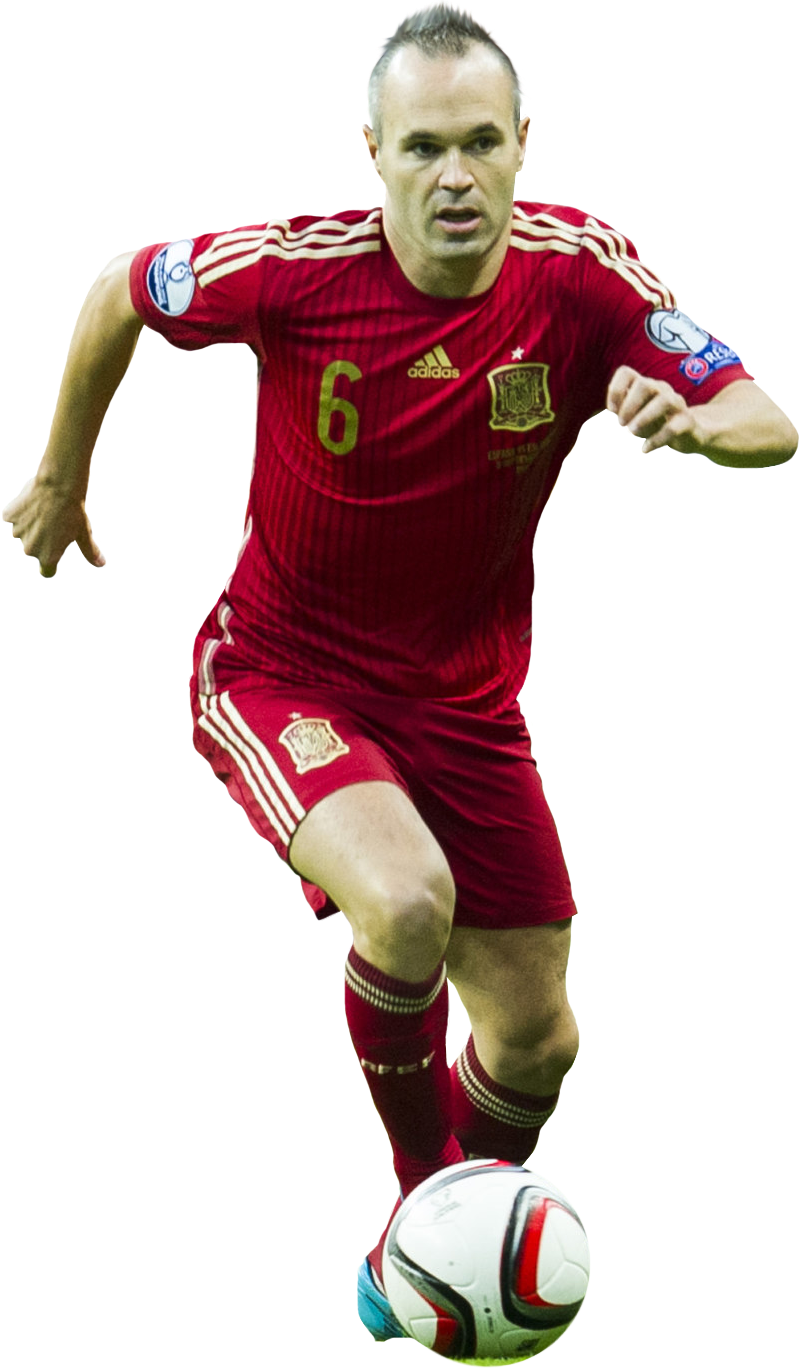 Iniesta-png - Kick American Football Clipart (801x1369), Png Download