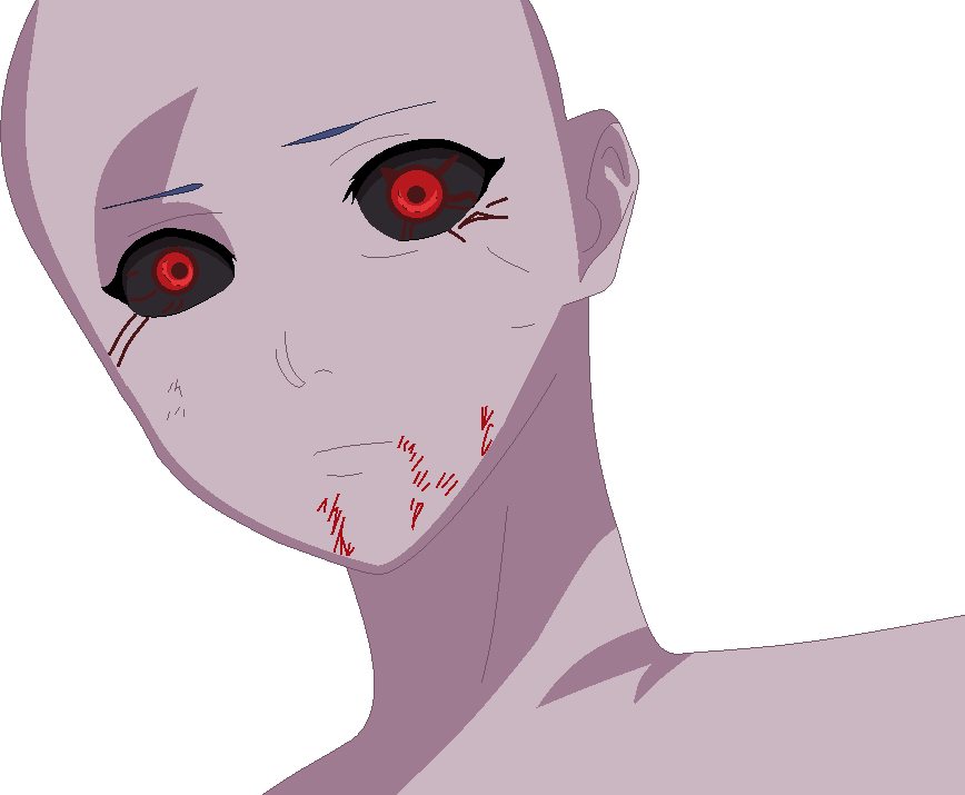 Anime Tears Png - Tokyo Ghoul Oc Base Clipart (868x715), Png Download