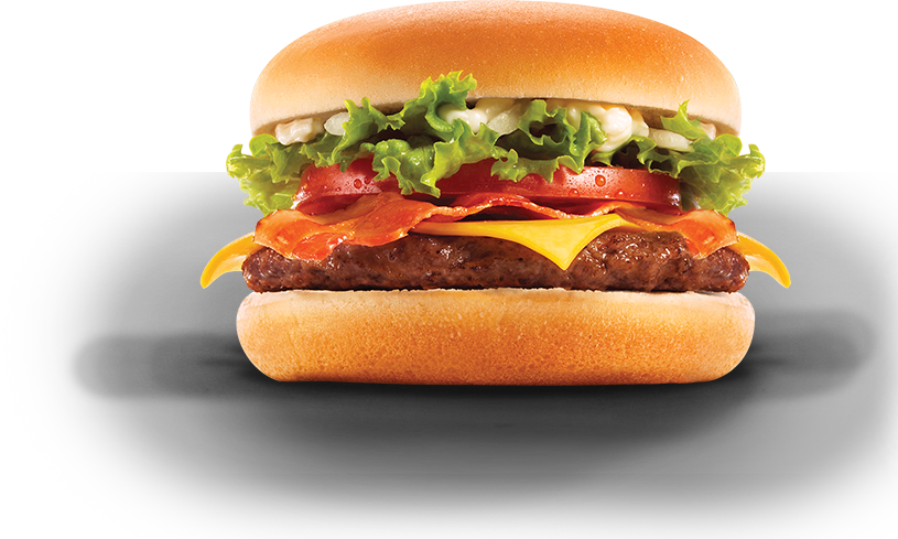 Mcdonalds Burger Png Images - Mcdonald's Deluxe Cheese Burger Clipart (815x489), Png Download