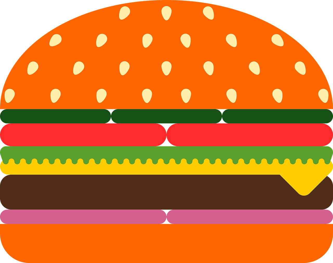 Image By Pixabay - Cheeseburger Line Art Clipart (1280x1010), Png Download