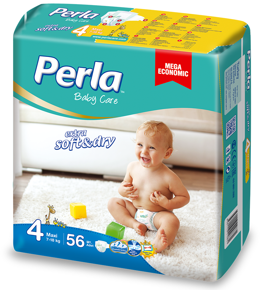 Quality Mega Economic Baby Diapers - Perla Baby Clipart (1000x1000), Png Download