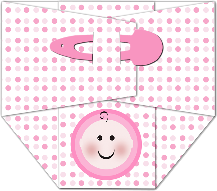 Baby Diaper Transparent Image - Girl Baby Diaper Png Clipart (800x684), Png Download