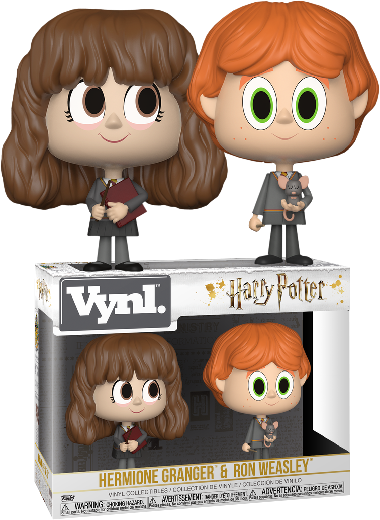 Hermione And Ron Vynl - Funko Vinyl Harry Potter Clipart (756x1033), Png Download
