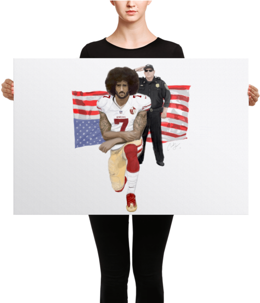 Kaepernick "freedomtochoose" Canvas Art - Canvas Clipart (600x600), Png Download