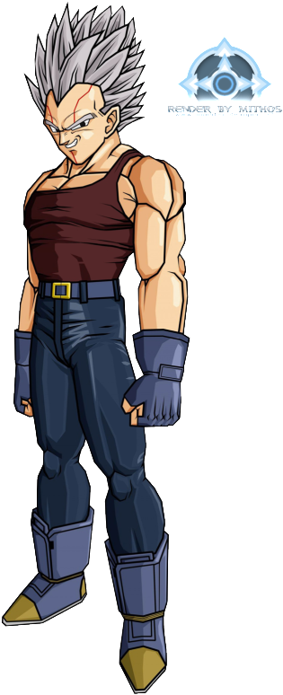 Dragon Fist Man Wrote - Dragon Ball Gt Vegeta Ssj 1 Clipart (439x799), Png Download