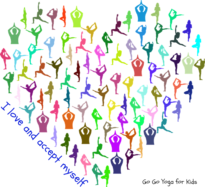 Get Your Free Kids Yoga Heart Mandala - Happy Valentines Day Yoga Clipart (788x720), Png Download