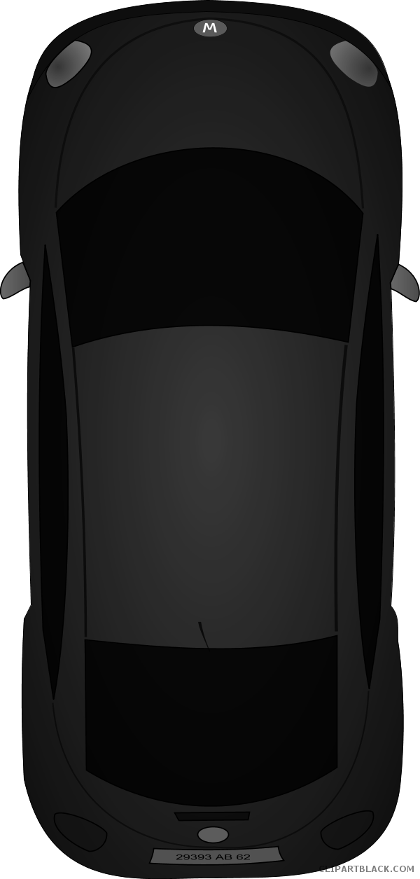 Car Top View Transportation Free Black White Clipart - Shoulder Bag - Png Download (600x1255), Png Download