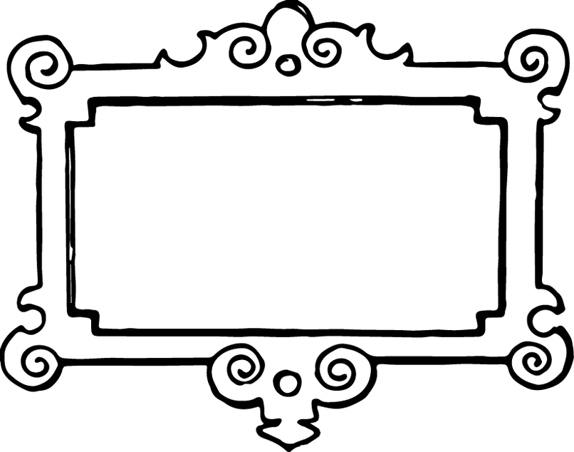 Black White Frames Frameswalls Org Clip Art Frames Black And White