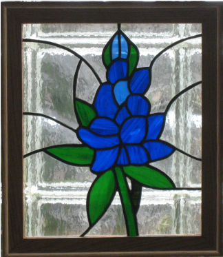 Bluebonnet - Stained Glass Clipart (700x500), Png Download