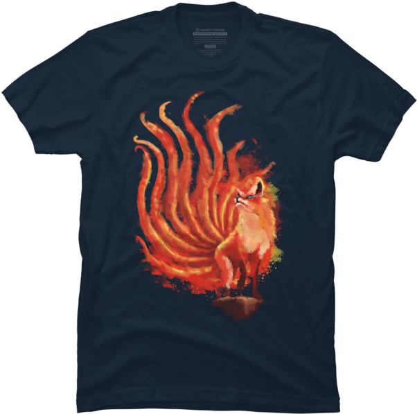 Nine Tailed Fox - Gogeta Blue Shirt Clipart (650x650), Png Download