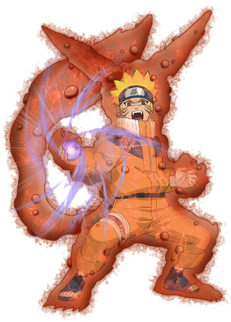 Narutoxns Naruto 1 Tail Fox Rasengan Render By Xsaiyan-d4n57k8 - Naruto Uzumaki Nine Tails Cloak Clipart (757x1056), Png Download