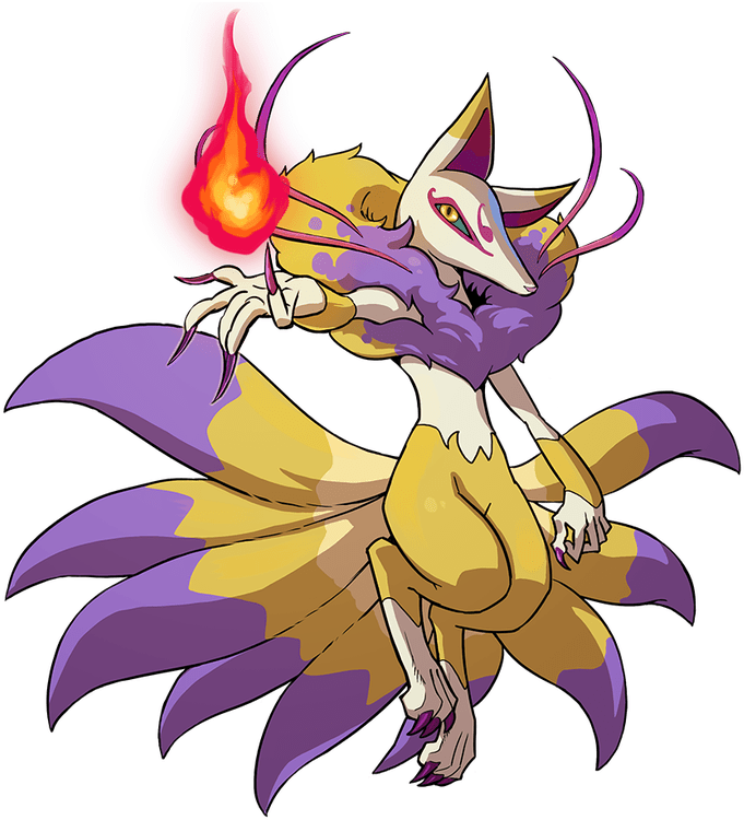Kyubi - Kyubi Yo Kai Watch 2 Clipart (800x802), Png Download