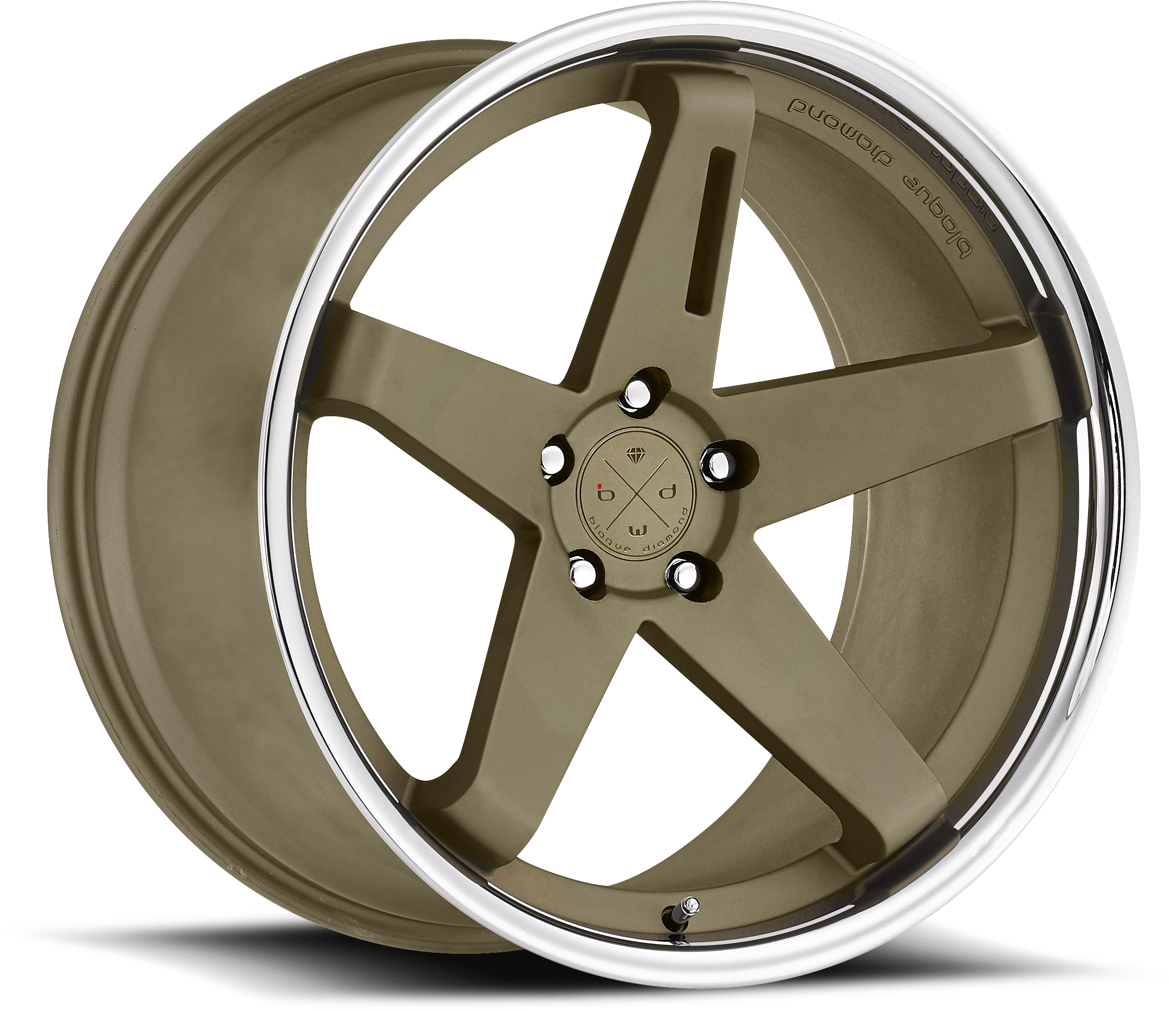 Blaque Diamond Wheels Bd21 Bronze Clipart (2356x2355), Png Download