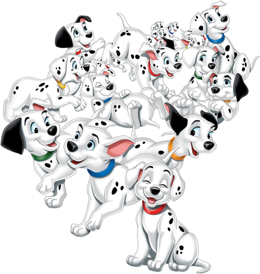 Their Parents, Pongo And Perdita, Set Out To Save Their - 101 Dalmatians Png Clipart (850x1068), Png Download