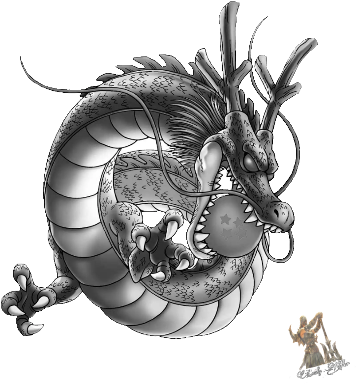 Shenlong Sticker - Dragon Ball Z Tattoo Shenron Clipart (800x828), Png Download