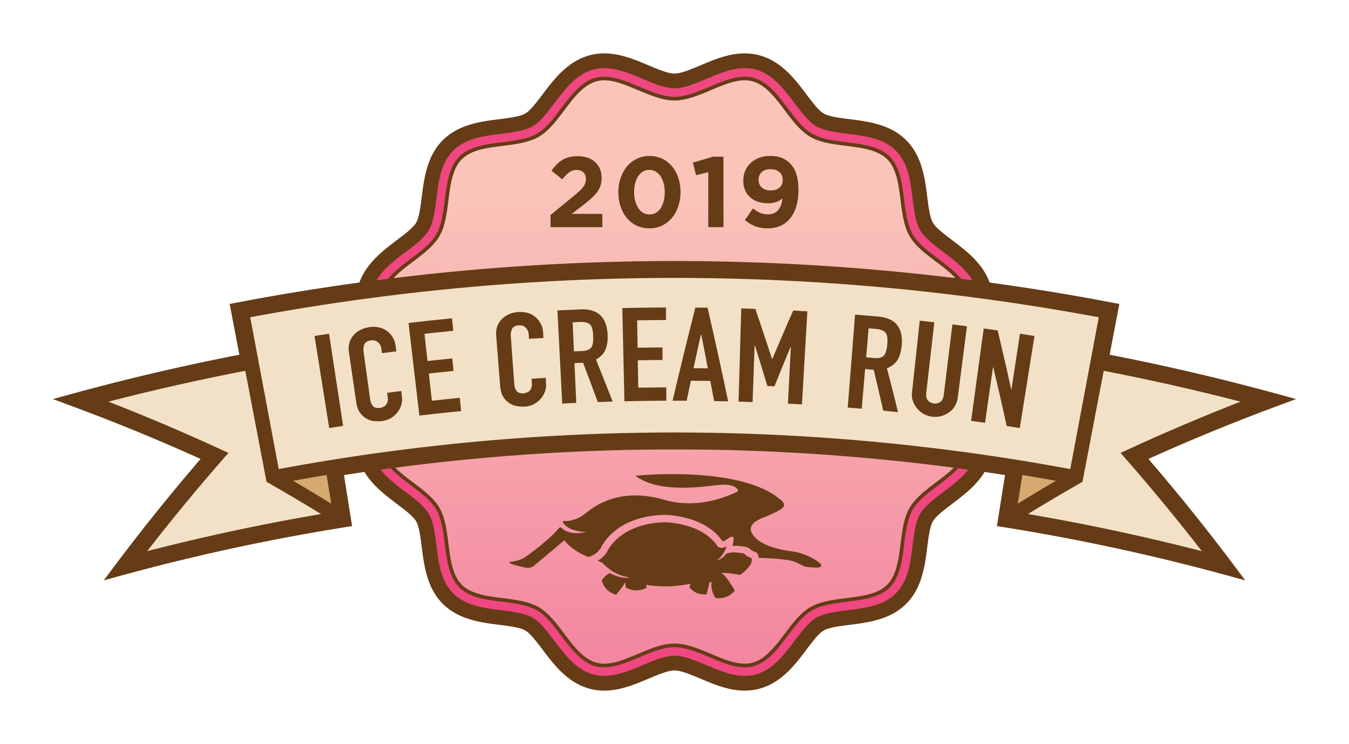 Ice Cream Run - Ice Cream Run 2019 Clipart (2776x1532), Png Download