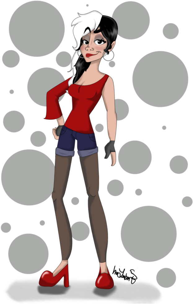 Cruella's Daughter, Francesca - Illustration Clipart (774x1032), Png Download