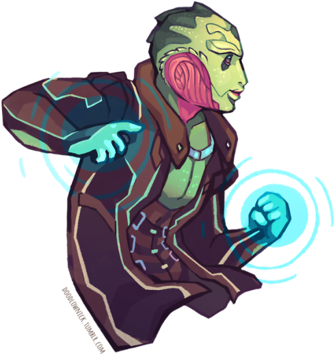 Thane Krios - Illustration Clipart (540x606), Png Download