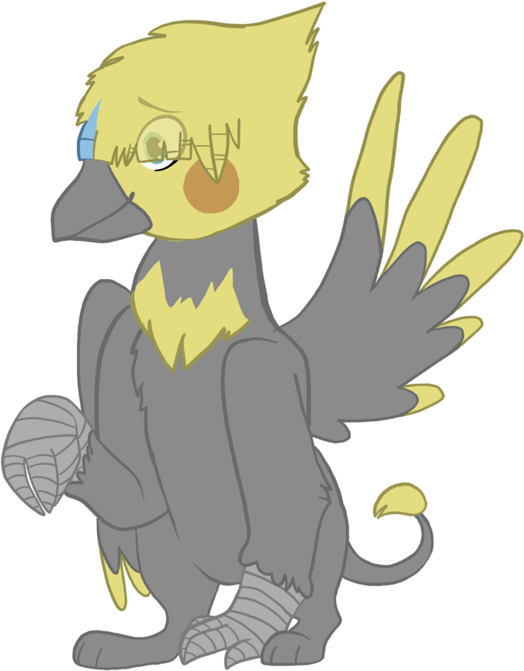 4grant3d, Cockatiel, Crappy Art, Griffon, Hippogriff, - Cartoon Clipart (760x1024), Png Download
