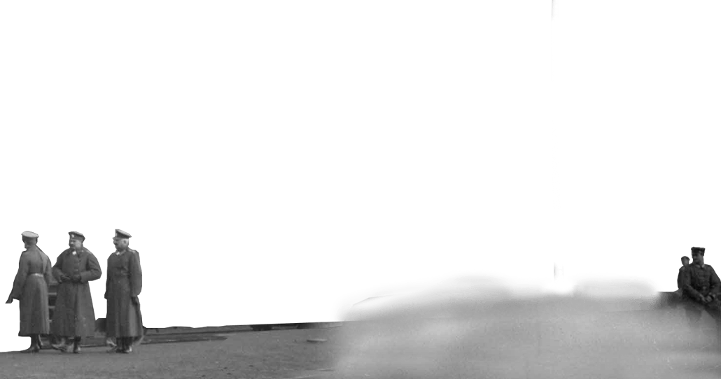 Hungarian Train Station In 1916 Hungarian Train Station - Monochrome Clipart (1030x542), Png Download