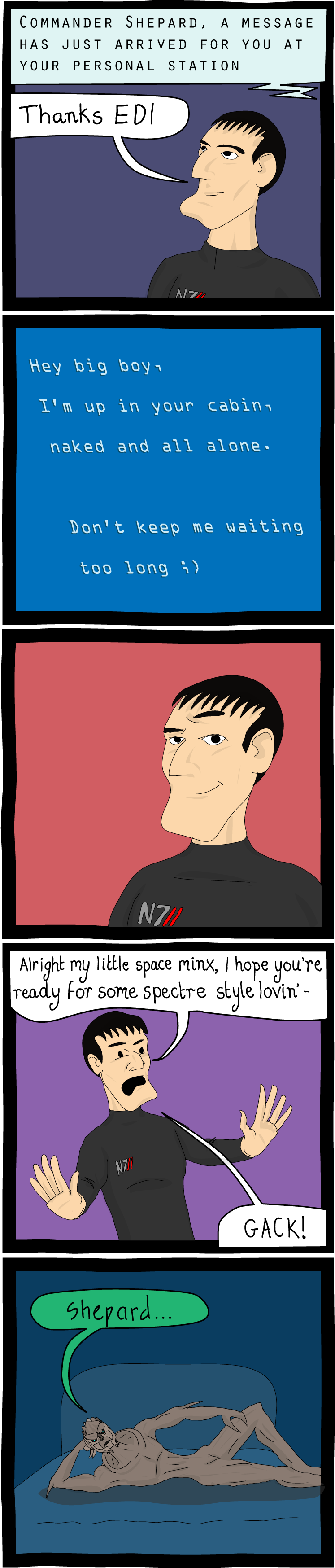 Commander Shepard Is Such A Player - Poster Clipart (768x3517), Png Download