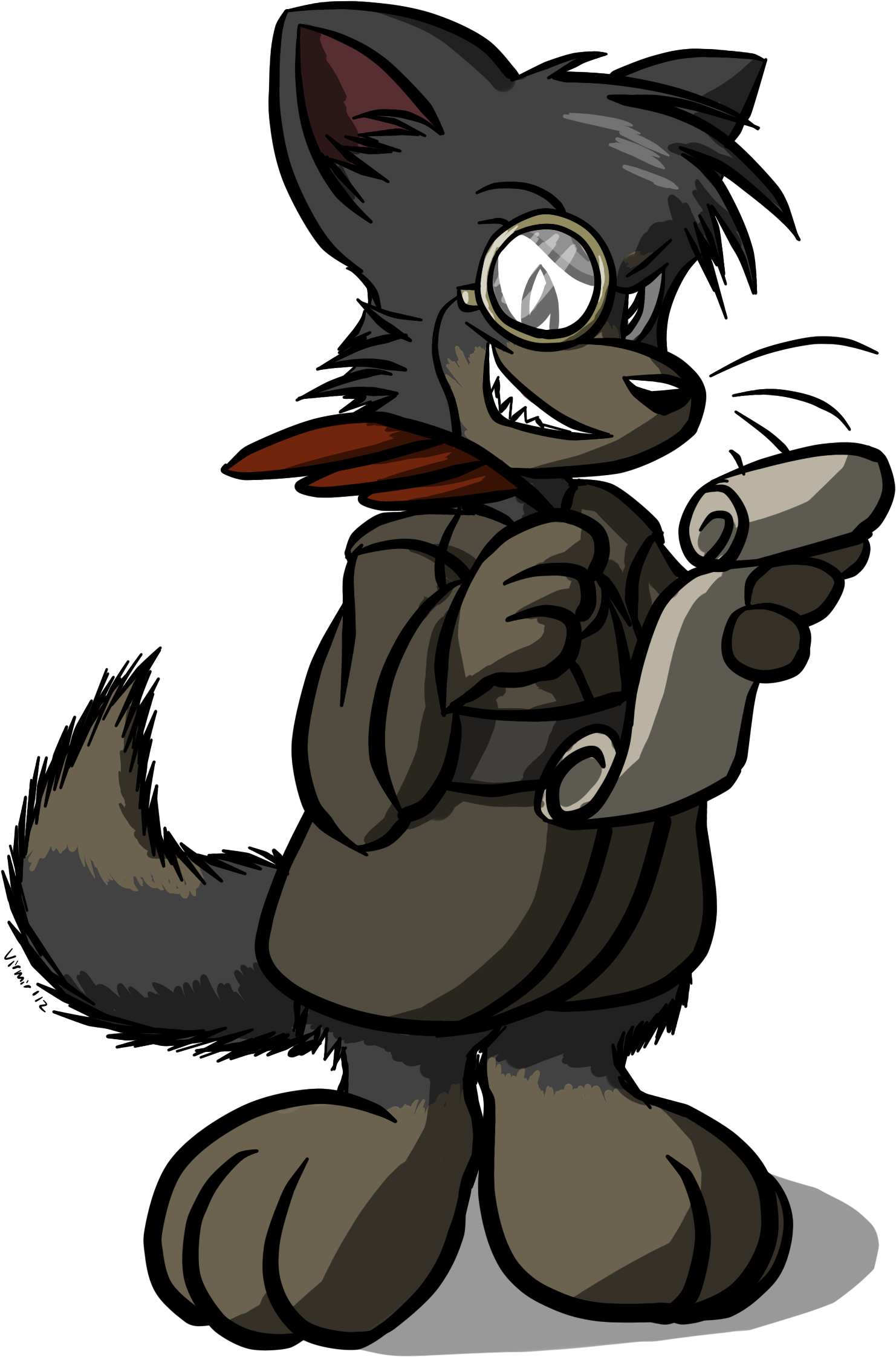 Big Version - Tasmanian Devil Animal Cartoon Clipart (1948x2478), Png Download