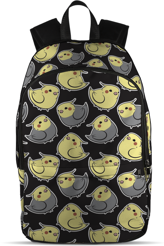 Cockatiel Backpack - Cartoon Clipart (650x1016), Png Download