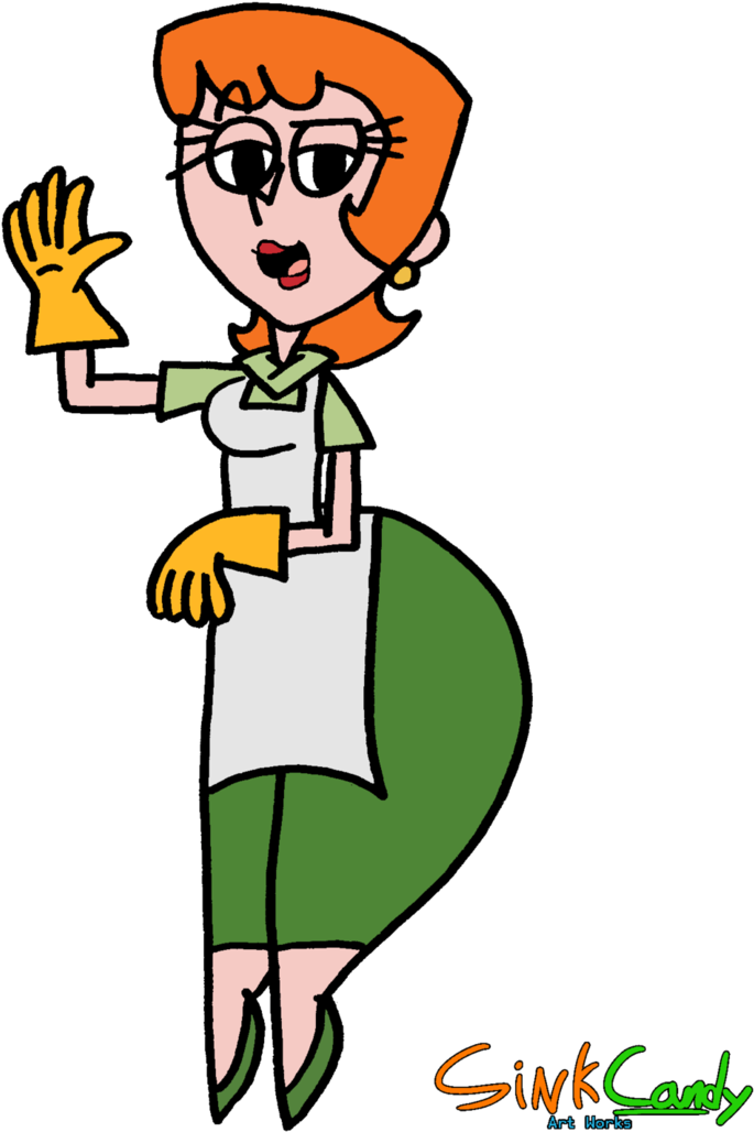 Dexter S Mom By - Dexter's Laboratory Clipart (739x1080), Png Download