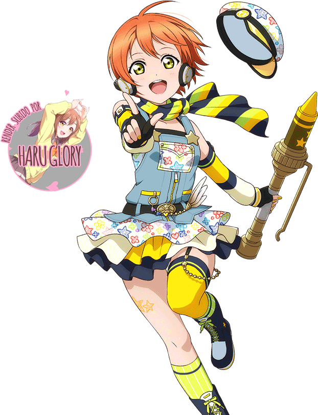 Love Live Crayon Rin Clipart (679x839), Png Download