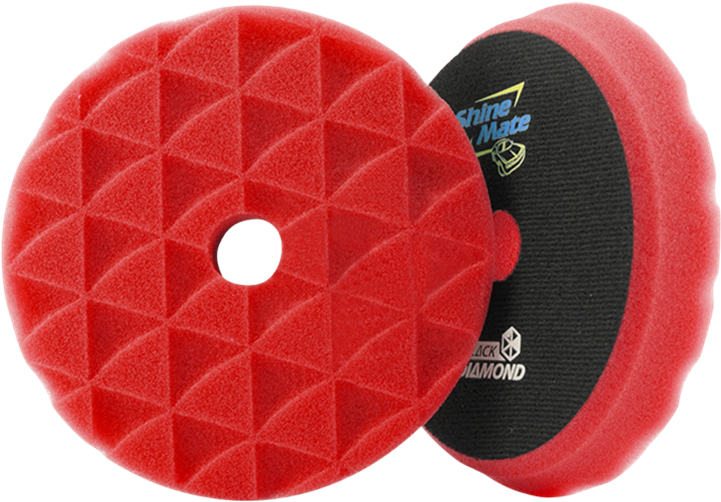 Shine Mate 7 Inch Foam Pad, Black Diamond, Red - Shine Mate Clipart (720x720), Png Download