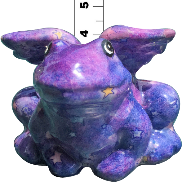 Frog With Purple Wings Clipart (640x640), Png Download