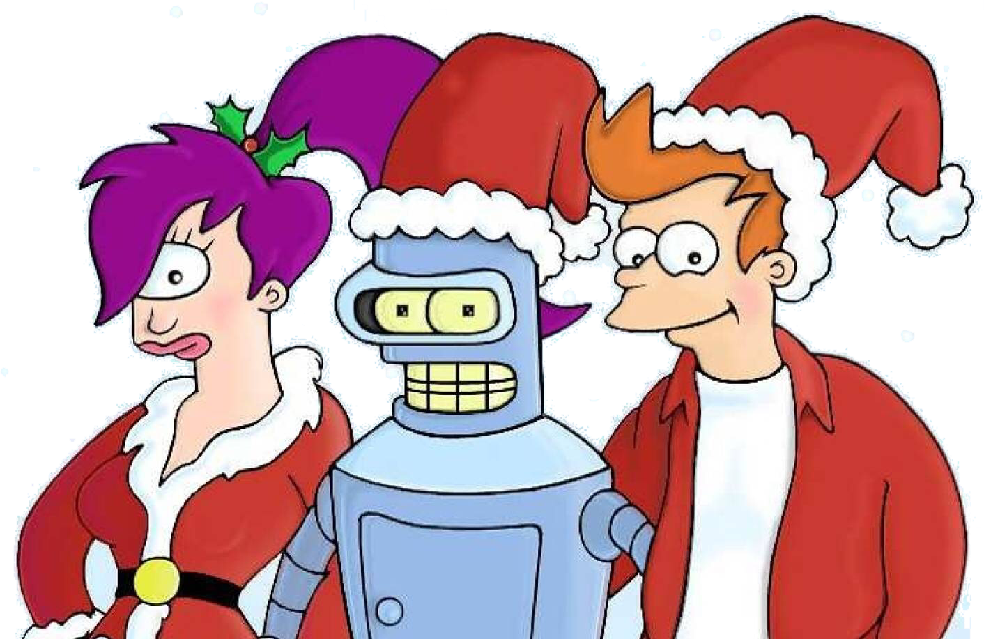 Didn't You Hear Me, It's Christmas So What Are You - Futurama Christmas Clipart (1412x917), Png Download