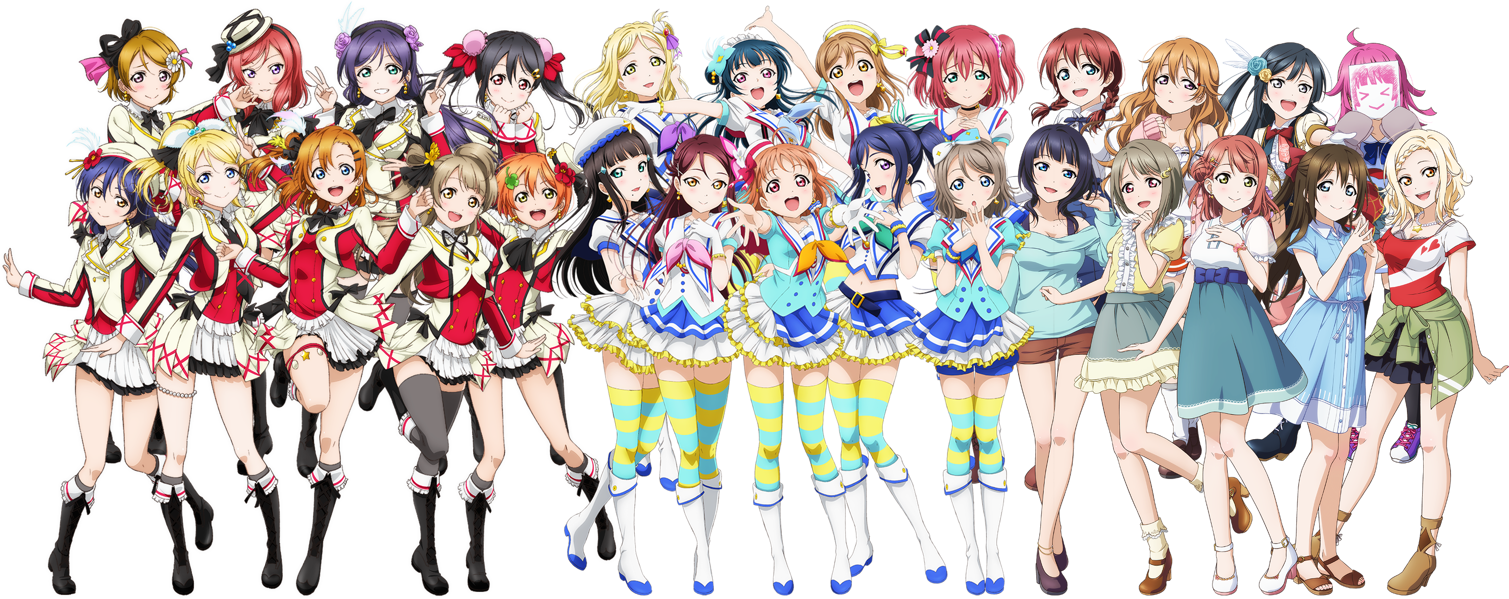 Download Png - Love Live School Idol Festival All Star Clipart (2988x1188), Png Download