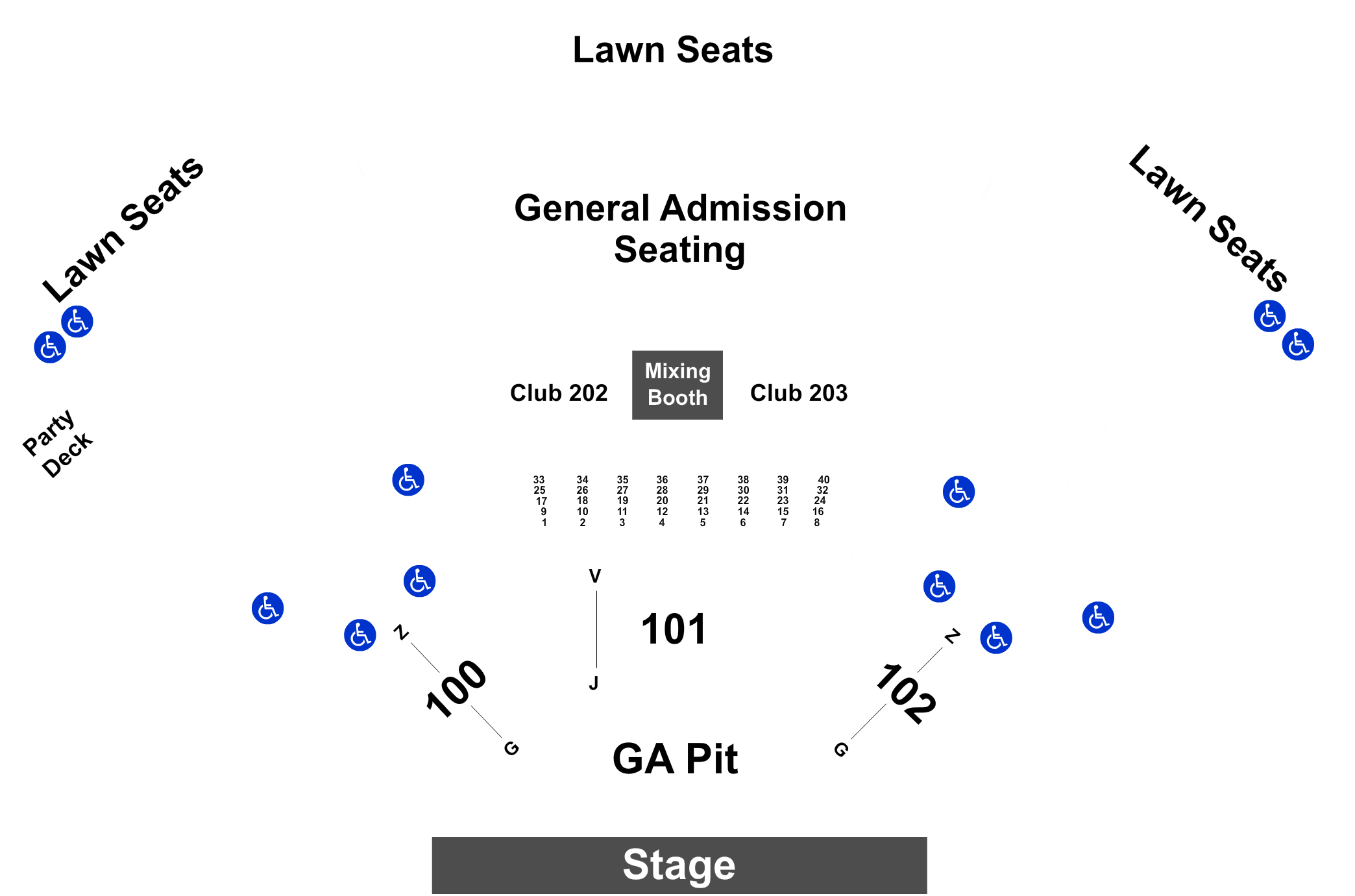 Legend - Dos Equis Pavilion Seating Chart Clipart (2100x1416), Png Download