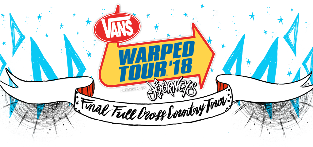 Warped Tour Pre-show - Vans Warped Tour 2018 Logo Clipart (1021x479), Png Download