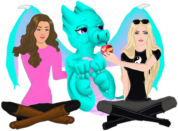Werewolf Squid Dragon - Cartoon Clipart (800x542), Png Download