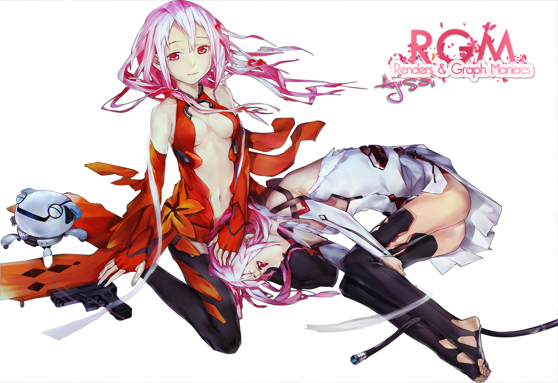 Download Guilty Crown Png File - Inori Yuzuriha Render Clipart (1918x1317), Png Download