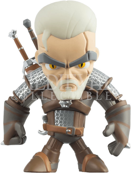 Witcher 3 Geralt Of Rivia Vinyl Figure - Witcher 3 Geralt Of Rivia 6 Vinyl Figure Clipart (725x725), Png Download
