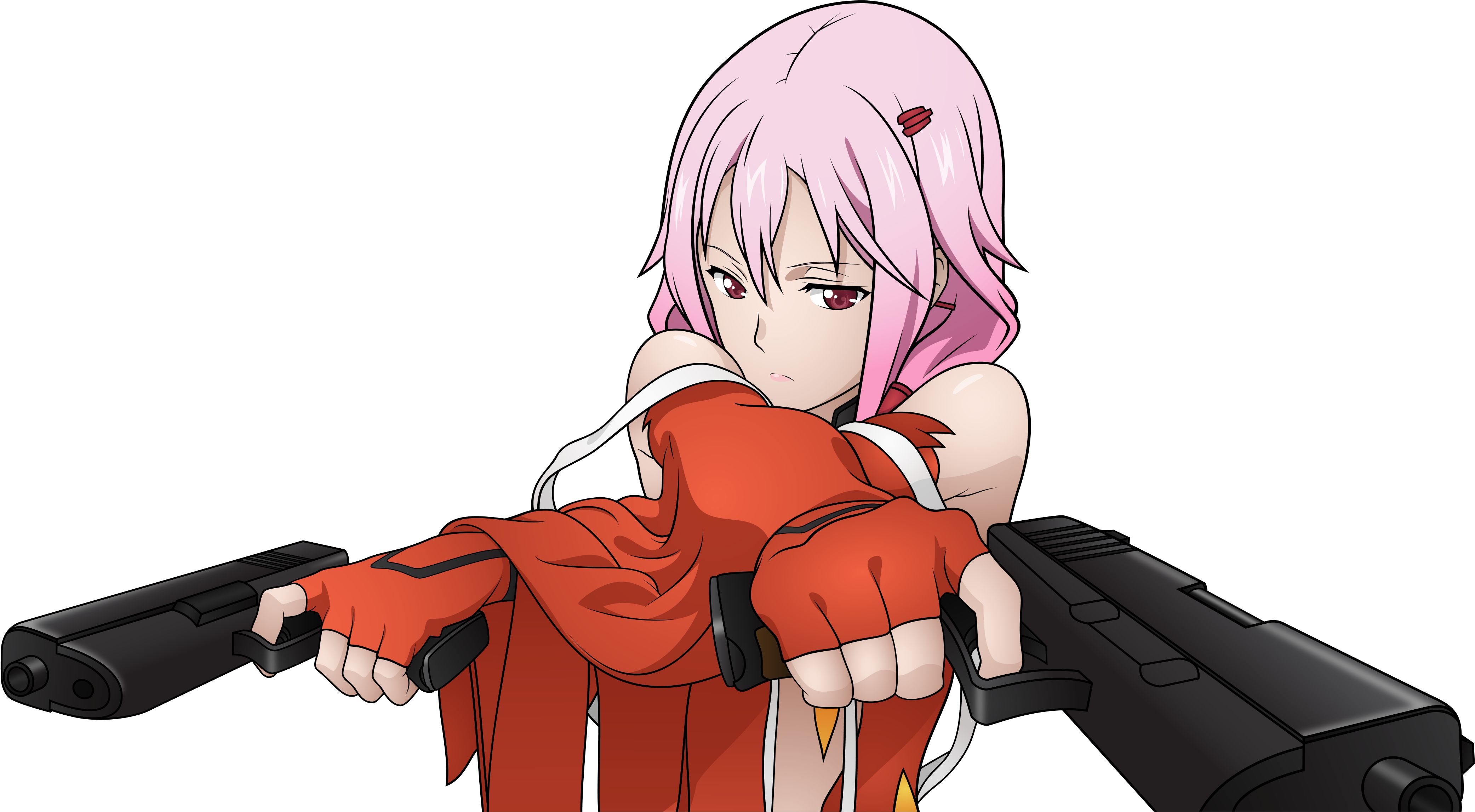 Guilty Crown 4k Ultra Hd Wallpaper - Inori Yuzuriha Transparent Clipart (4285x2293), Png Download