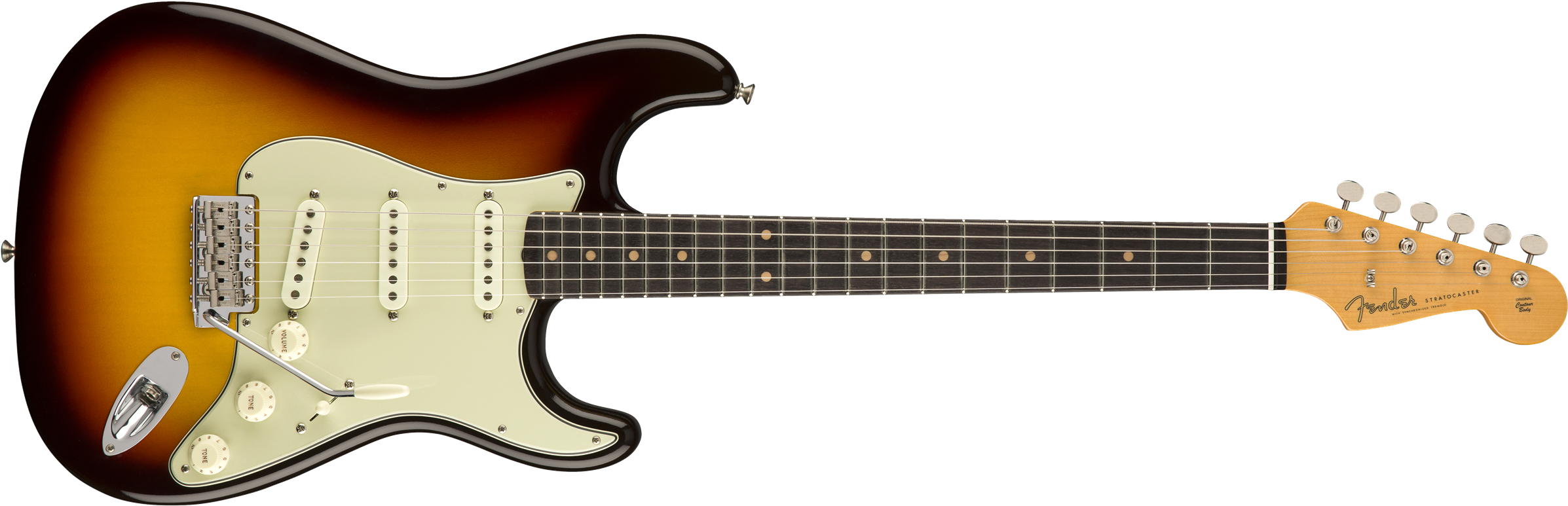 Vintage Custom 1959 Stratocaster® - Fender Stratocaster American Standard Hss Clipart (2400x778), Png Download