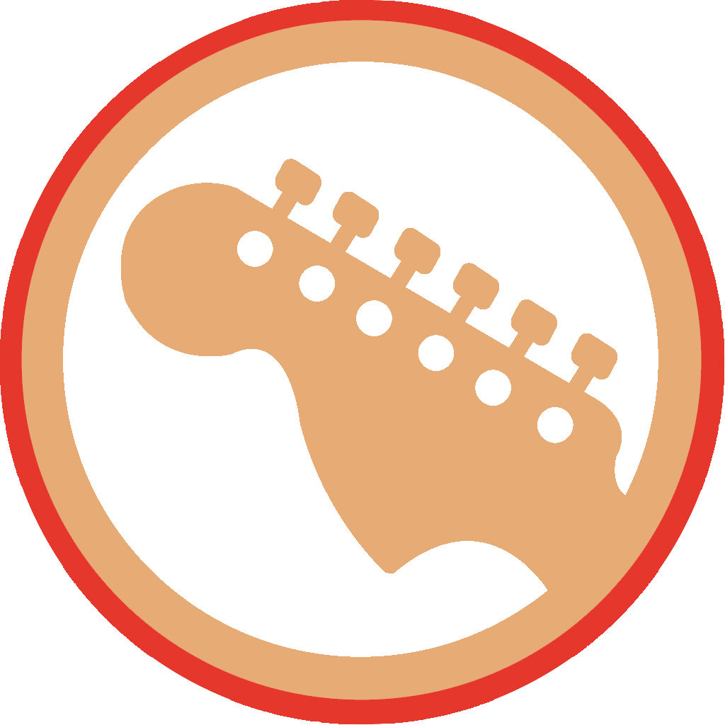 Guitar Headstock Icon Colour Clipart Large Size Png Image PikPng