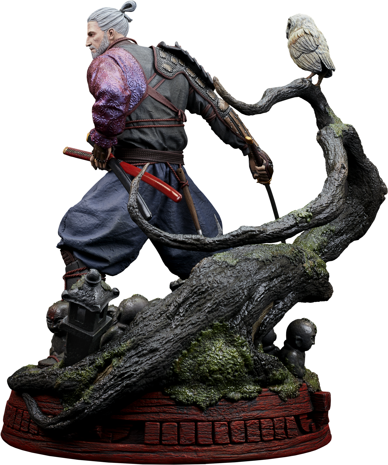 Photo Of Geralt Ronin - Figurine Clipart (1000x908), Png Download