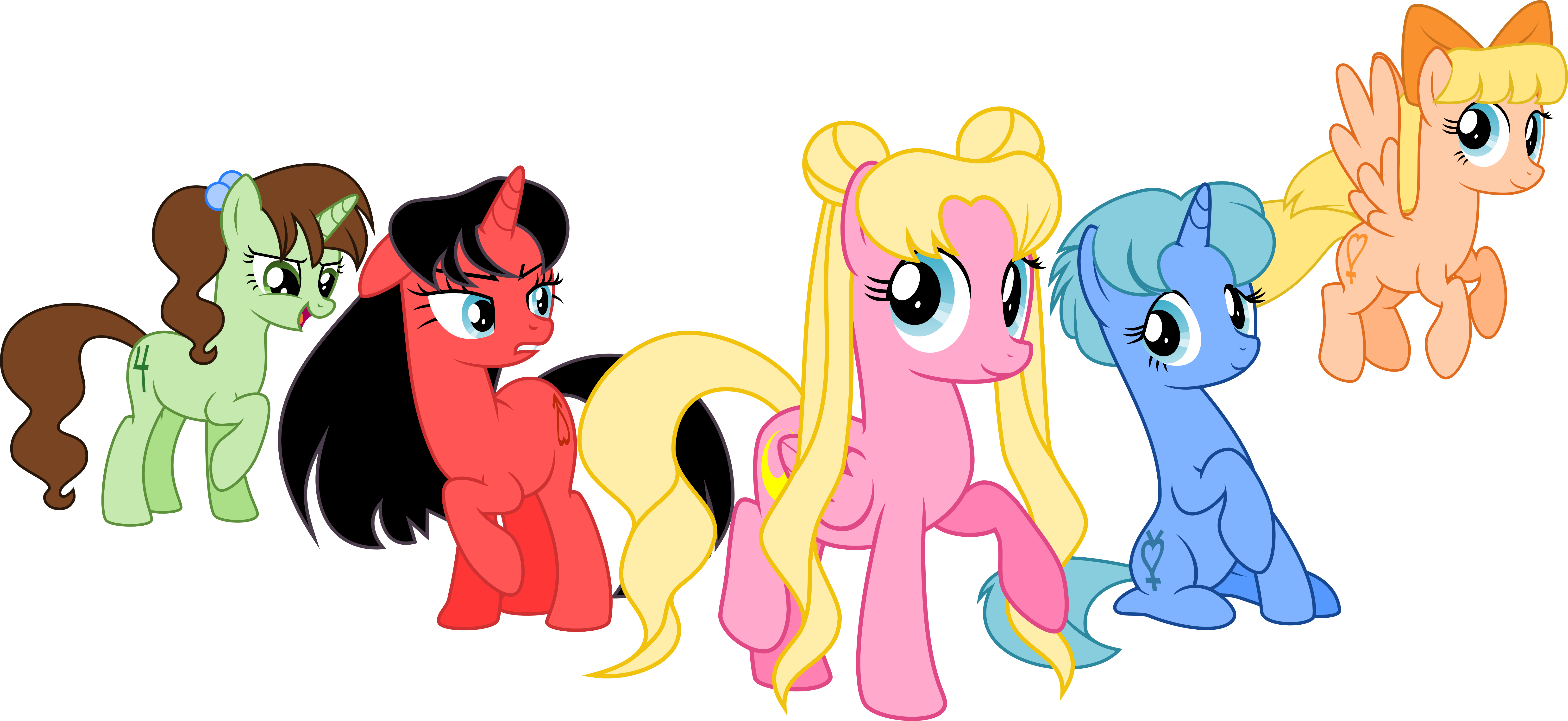 Dmca-compliant States And Download קץ החינוך In Sea - Sailor Moon Mlp Clipart (6522x3000), Png Download